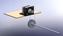 Stepper Motor Timing Belt Assembly