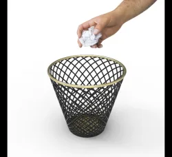 Trash under the table