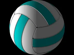 Volly Ball Sketch in Solidworks