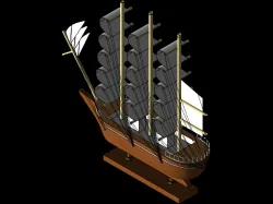 Wood Model Boat