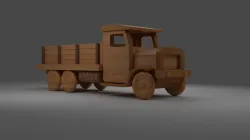 Wooden Flatbed Truck