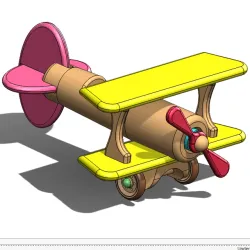 wooden toy plane