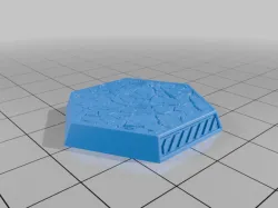 30 Pre-Crackled Lava / Dried Mud Hex Bases for BattleTech