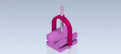 3D CAD Basic exercise/V Block clamp/ abrazadera de bloque V/ Autodesk Inventor Pro