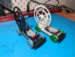 3D printed gear bug car 20 mm longer