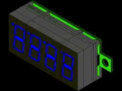4 DIGIT Bit 0.36 inch Mini Digital Voltmeter Volt Voltage Meter LED Panel Electric Voltage Tester 3 Wires DC 0-100V 12V DC Voltmeter