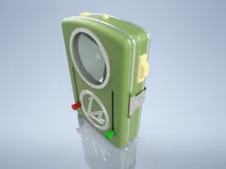 A flashlight