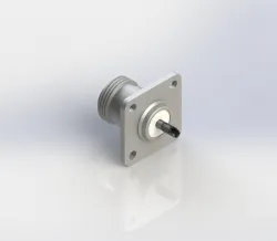 Amp / TE Connectivity N-Type 11 GHz Coaxial 1" (25.4 mm) 4-Hole Flange Connector