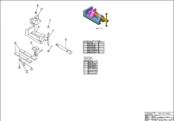 Bench Vise Assembly-Exploded drawing