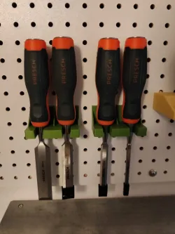 Chisel holder for Pegboard