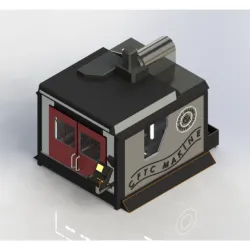 CNC vertical machining machine template