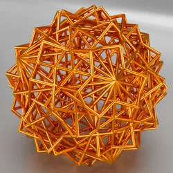 Cube derived pipe frame shape 2