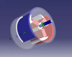 DC motor with internal Rotor Winding