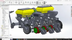 Double Disc seed sowing machine (air feed version)