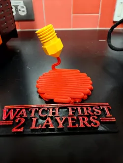 Filament Coaster / Watch 2 Layers Sign 