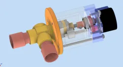 Flow control block for valves.