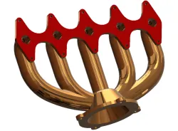 FORKED METTALIC PIPE WITH FLANGE HOLDER MOUNTING