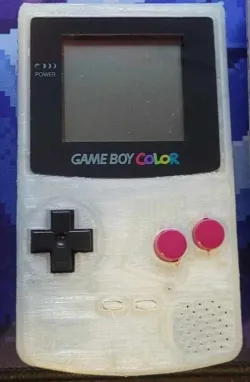 GBC shell with DMG Button Mount IPS and OG Screen