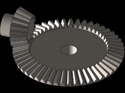 Gear and pinion with animation