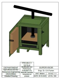Groundnut oil extractor