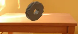 Helical Gear in CATIA Rendered
