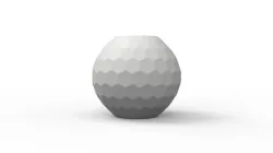 Hexagonal tessellation on a sphere