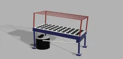 Horizontal Hydroponic System (Curved Shape)