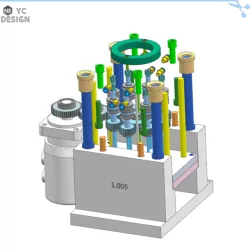 (Injection mold) 7 sets of common thread automatic twisting mold design drawings