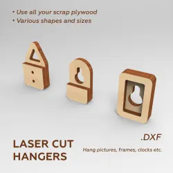 Laser cut hangers