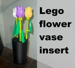 Lego flower vase insert