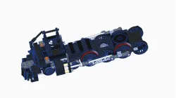 "Lego" JIE STAR 59005 Locomotive BIG BOY UNION PACIFIC X4023 Partly animation