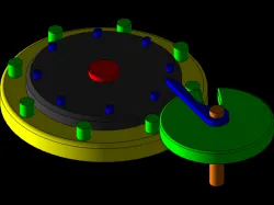 Mechanism Driven shaft assembly