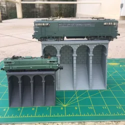 N - HO: Mur de soutènement SNCF-v2