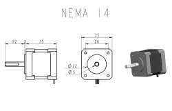 NEMA 14 STEPPER MOTOR
