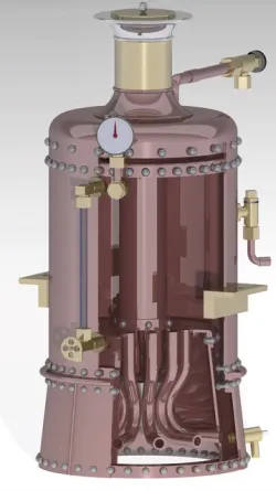 OIL FIRED BOILER, VERTICAL BOILER, STEAM LOCOMOTIVE BOILER