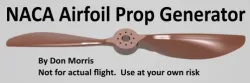 Parametric 4 digit NACA Aircraft Propeller Model