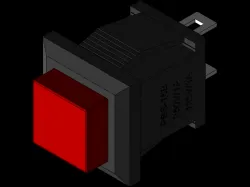 Push-Button Switch PBS-15B Red