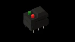 Red Green LED push button switch