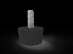 Rubber base foot M8/ Machine Foot