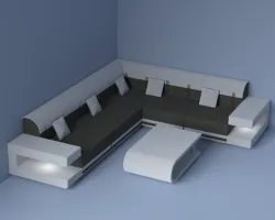 Sofa,Pillow and Tripoi