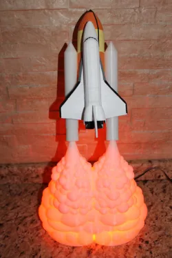 Space shuttle take off lamp