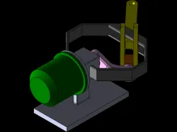 Spherical Oblique Crank Rocker Mechanism