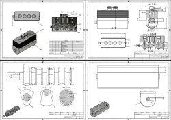 Straight 4 Engine 2d Sketch