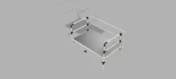 Swimming pool bed