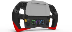 Vandal One steering wheel 3 with AiM MXS 1.2
