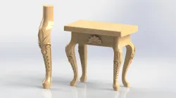 wood carving: cabriole