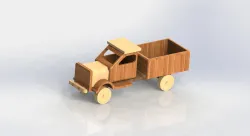 Wooden Truck Made of Peroba