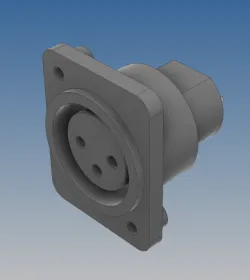 XLR SA223 AUDIO CONNECTOR PANEL MOUNT