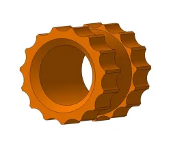 Гайка вставная M3.0, D=4.2, L=4 / гайка, латунь