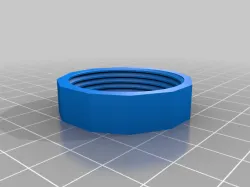 1 7/16-12 threaded nut for lampshade 